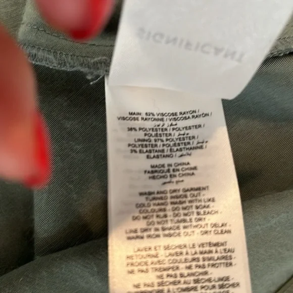 Significant Other Nordstrom size 8 dress satin green asymmetrical one strap - Picture 5 of 7